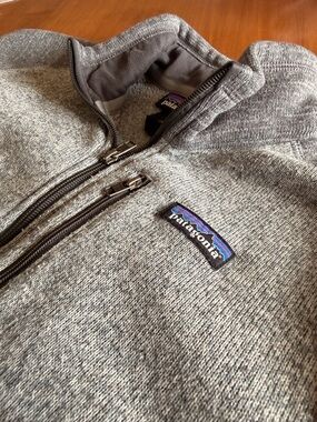 Patagonia Men's Heather Gray Full-Zip Sweater Jacket
